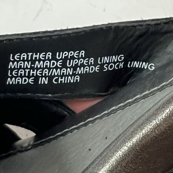 EARTH Womens 9B Flat Sandals Black Leather Comfort Casual Sling Back Ankle Strap - Picture 9 of 12